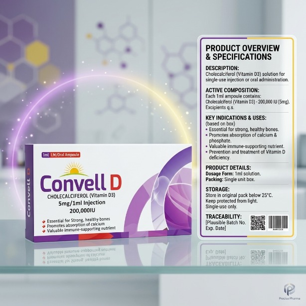WhatsApp Image 2026-07-17 at 9.55.09 PM Convell D Injection 5mg/1ml (200,000 IU) - Image 1